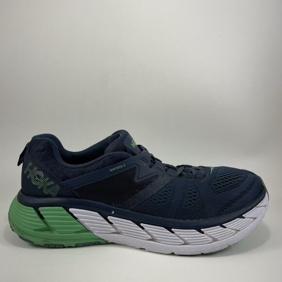 Hoka One One Gaviota 2 Running Shoes Mens Size 12 Navy Blue Athletic Sneakers